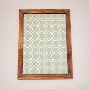 Wood Framed Pushpin Memo Board, Like New!